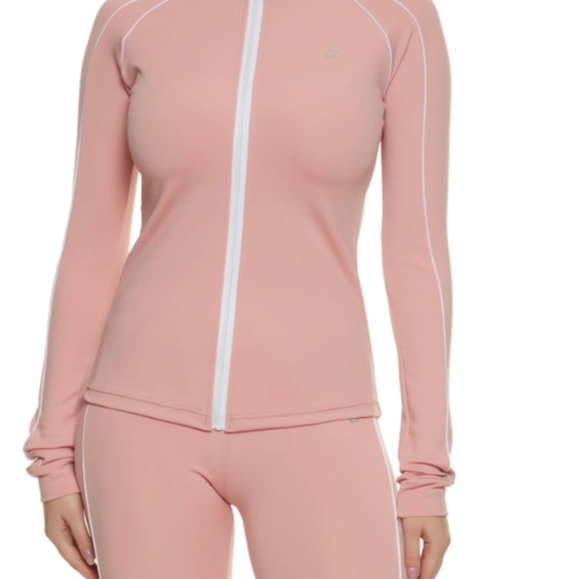 🧡💞Really Nice Womens Mock Neck Contrast Piping Track Suit - Size M - New💕🩷 - Picture 3 of 3